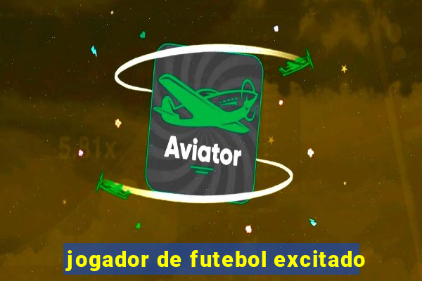 jogador de futebol excitado
